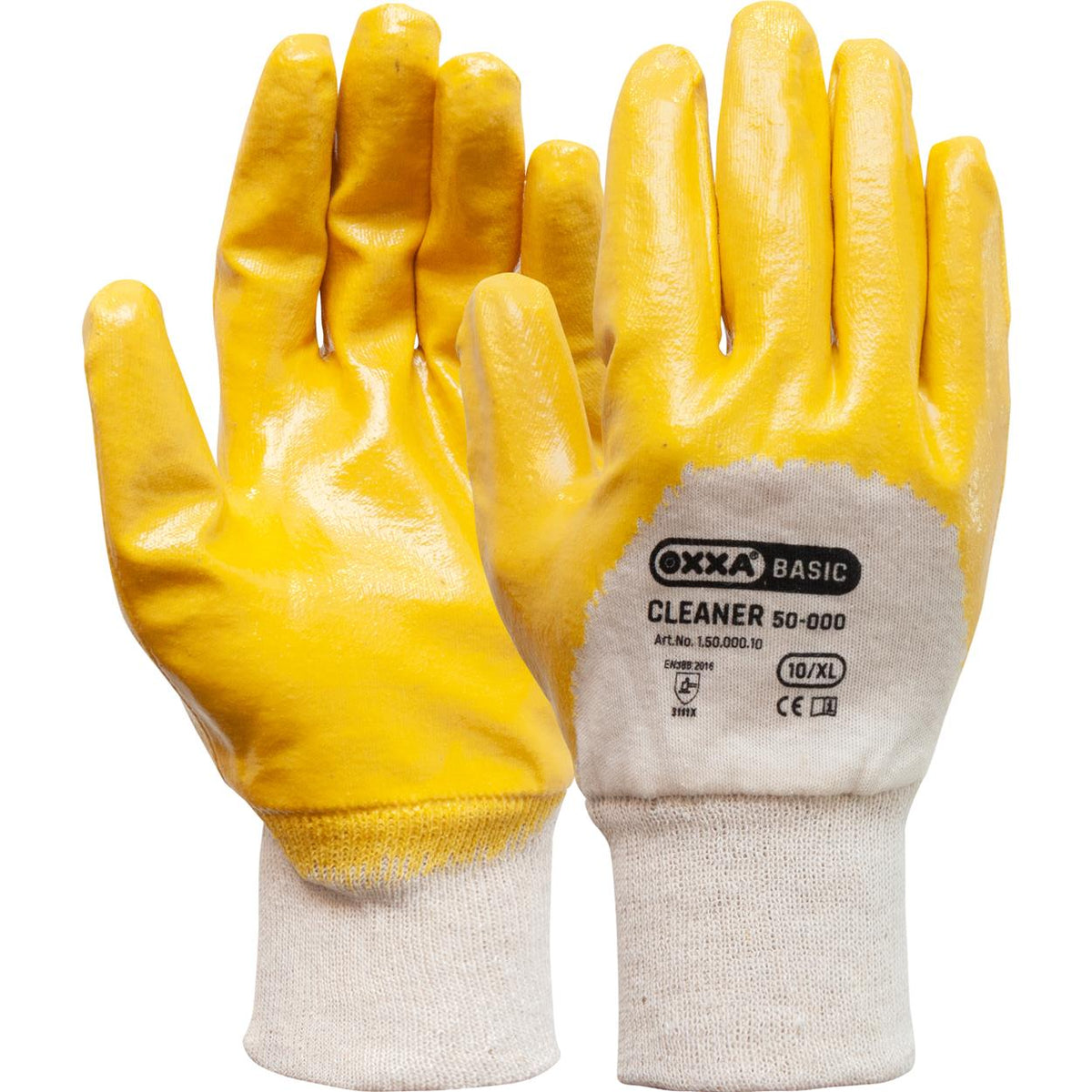 Cleaner 50-000 handschoen - geel/wit