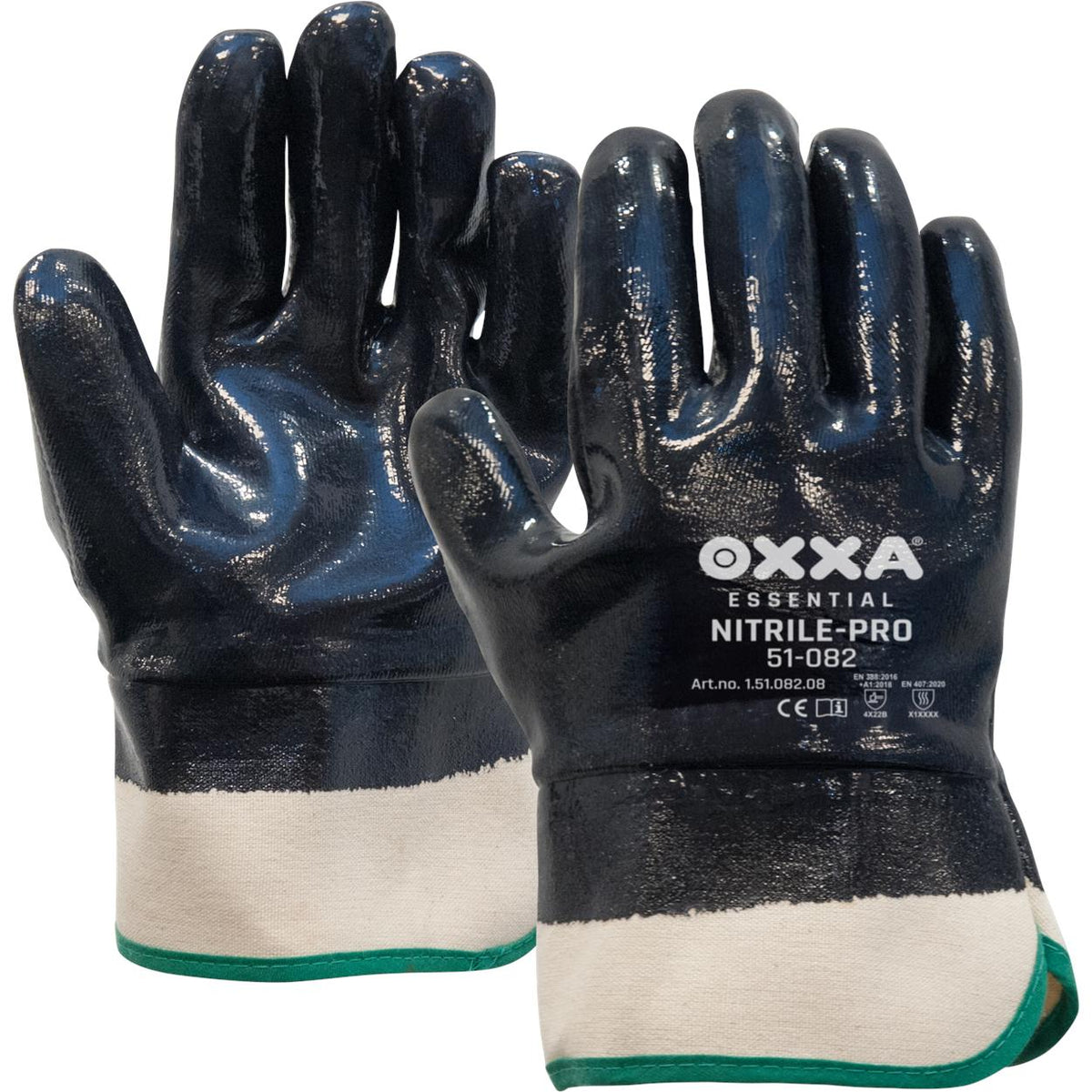 Nitrile-Pro 51-082 handschoen - blauw/wit