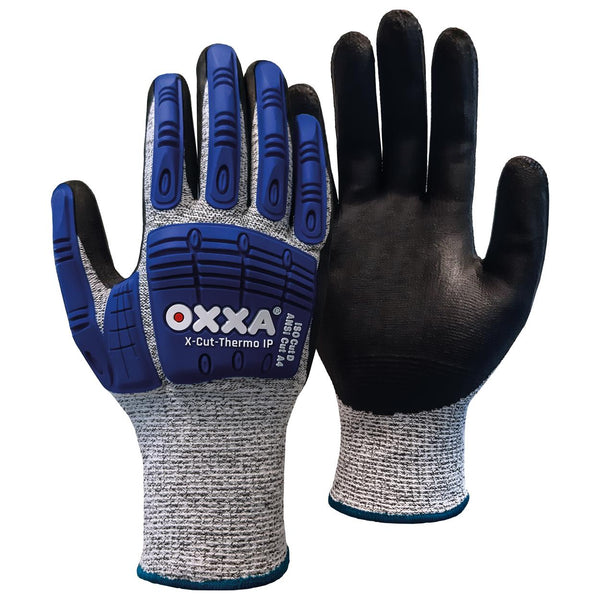 X-Cut-Thermo IP 51-805 handschoen - zwart/blauw/grijs