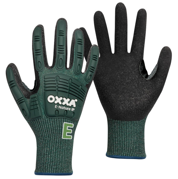 E-Nature-IP Cut E 52-750 handschoen - zwart/groen