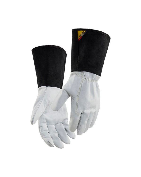 2839 Lashandschoenen - Wit/Donkergrijs