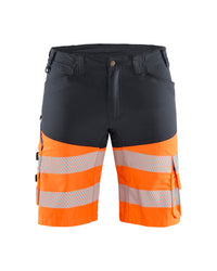 1541 High Vis Short met stretch - Medium grijs/ High Vis Oranje