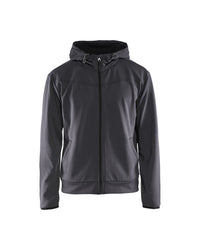 3363 Hooded sweatshirt met rits - Medium grijs/Zwart
