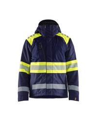 4480 Winterjas High Vis - Marine/High Vis Geel