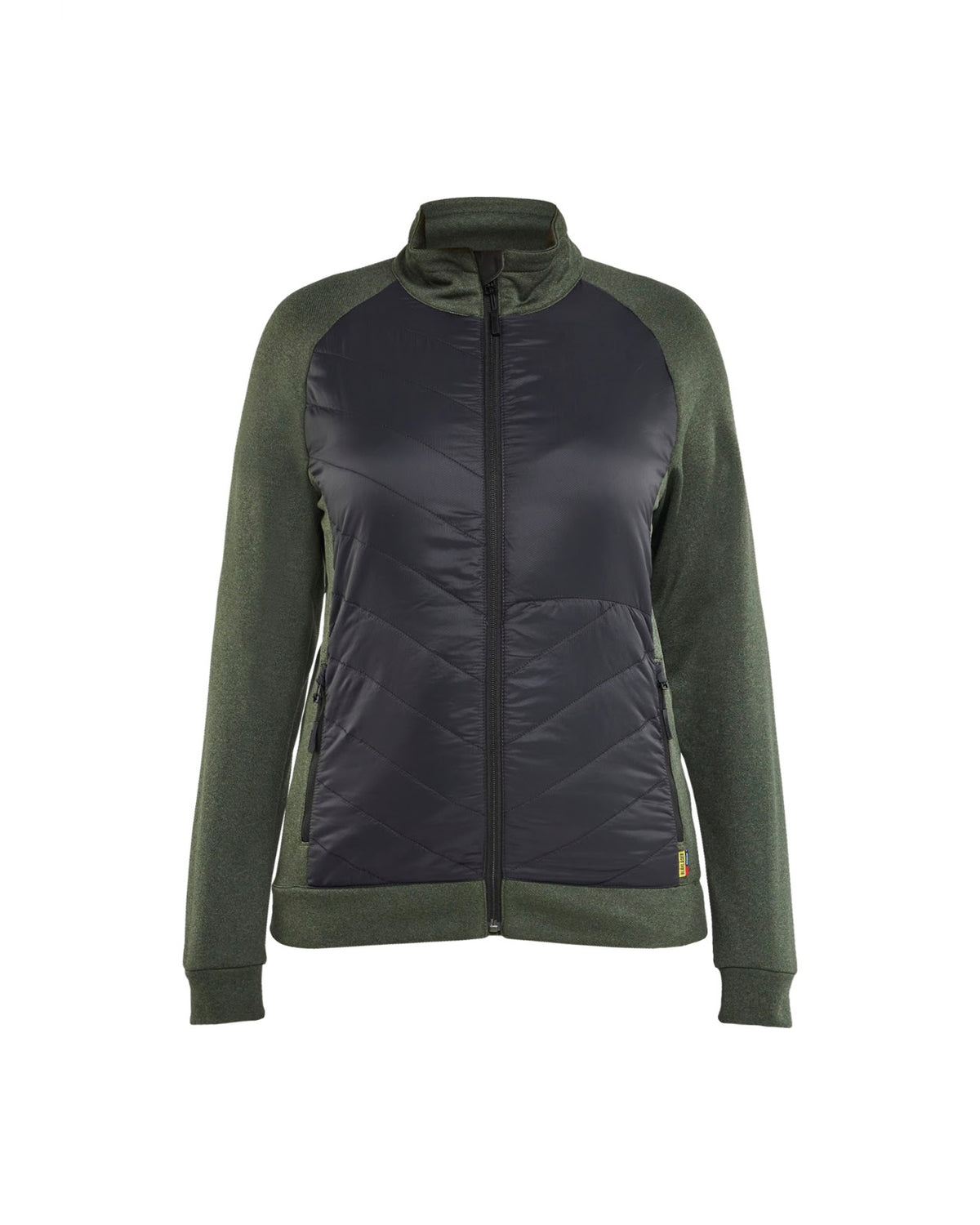 3419 Dames Hybride Sweatshirt - Herfstgroen/Zwart
