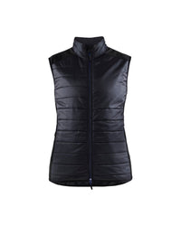 3864 Dames gevoerde bodywarmer - Zwart/Donker marineblauw