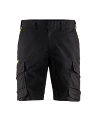 1446 Industrie short stretch - Zwart/High Vis Geel