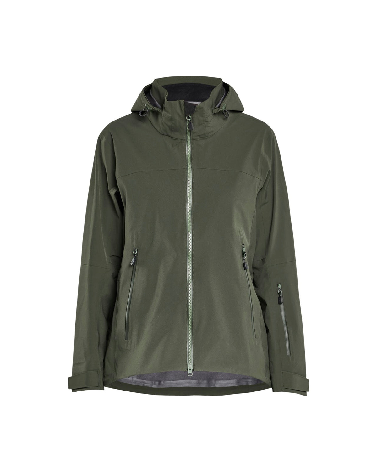 4708 STRIKER Dames Shell Jack stretch - Donker herfstgroen