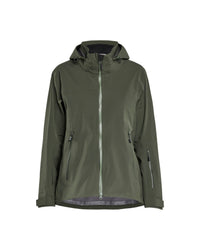 4708 STRIKER Dames Shell Jack stretch - Donker herfstgroen