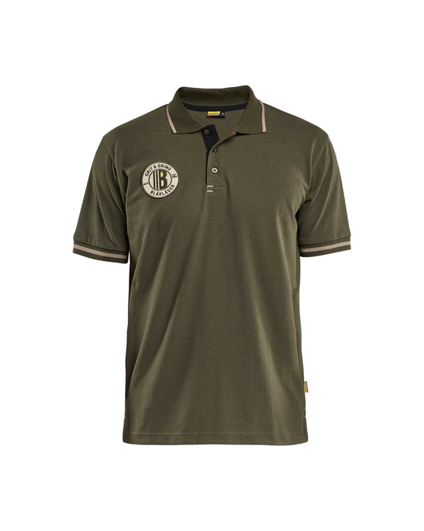 9402 Poloshirt Grit & Grind - Donker herfstgroen