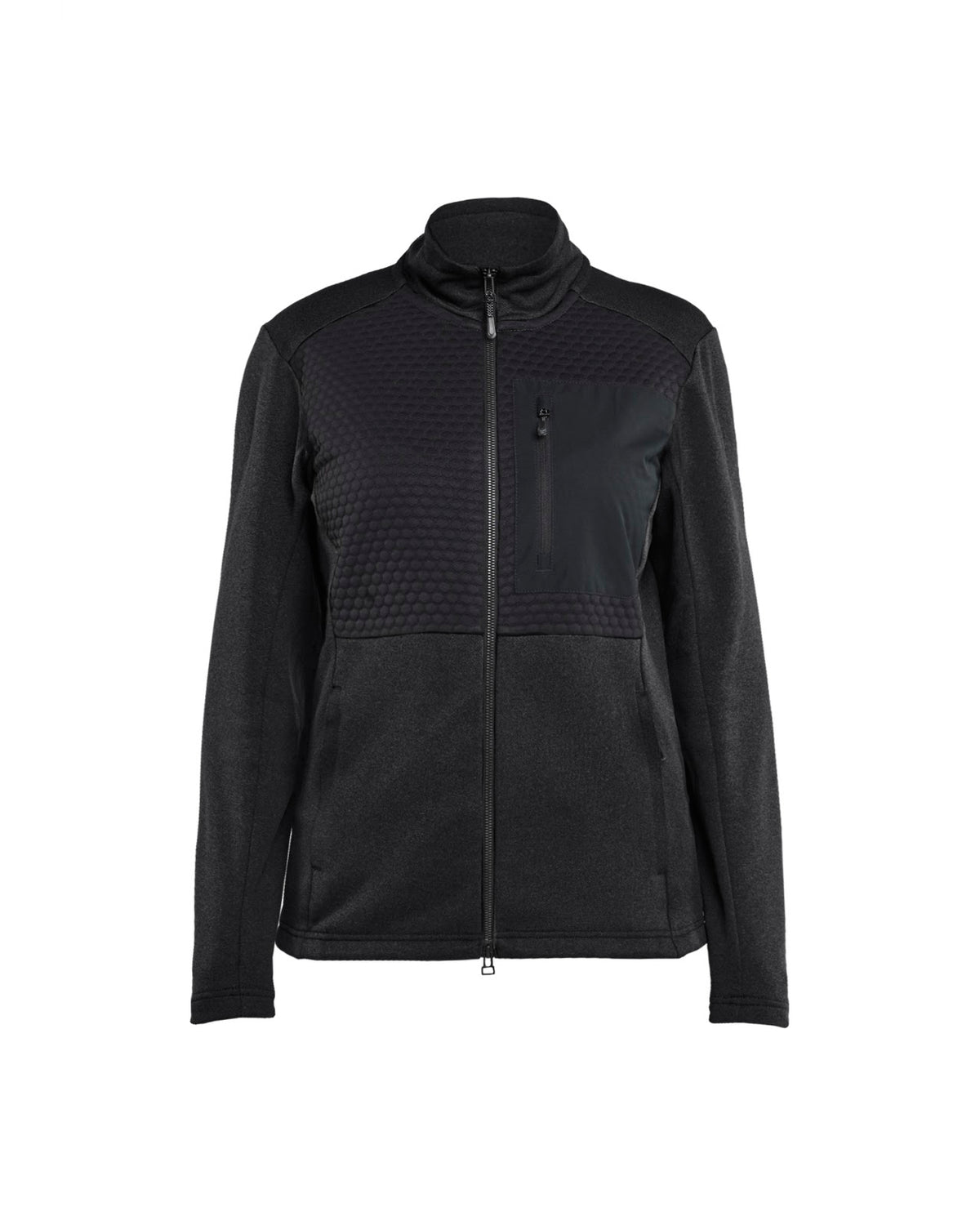 3549 Dames Sweatshirt met rits - Zwart