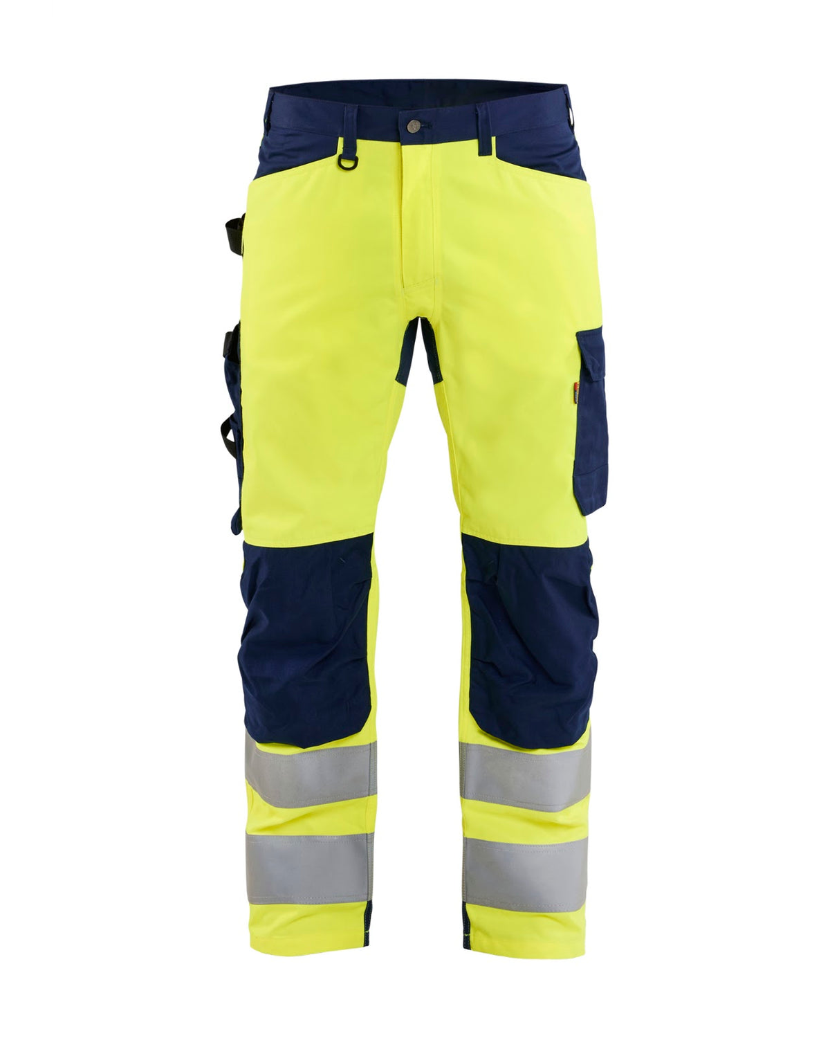 1703 High Vis Werkbroek - High Vis Geel/Marineblauw