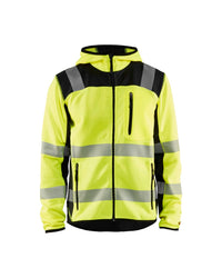 4923 Gebreid vest met capuchon High Vis - High Vis Geel/Zwart