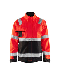 4064 Jack ongevoerd High Vis - High Vis Rood/Zwart