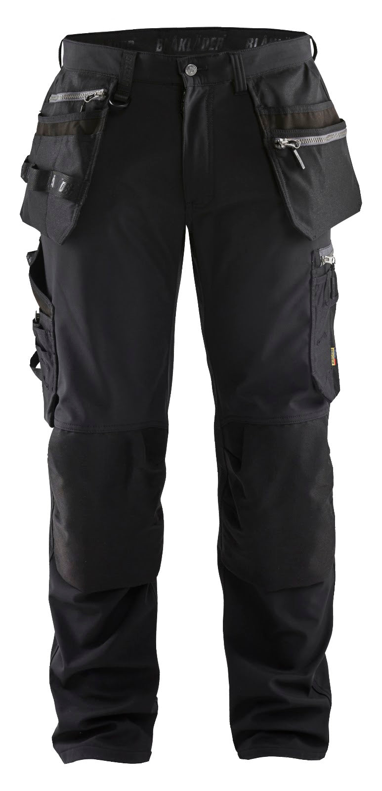 1805 Werkbroek softshell met gereedschapszakken - Zwart