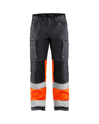 1551 High Vis Werkbroek met stretch - Medium grijs/ High Vis Oranje