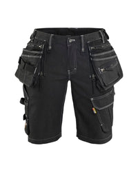 7992 Dames Short denim stretch X1900 - Zwart