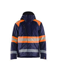 4480 Winterjas High Vis - Marineblauw/Oranje