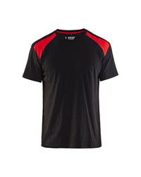 3379 T-shirt - Zwart/Rood