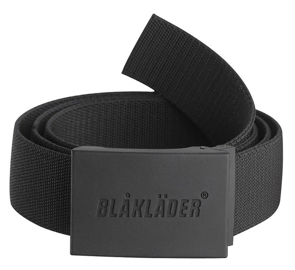 4038 Riem rubber gesp - Zwart
