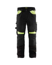 1556 Werkbroek - Zwart/High Vis Geel