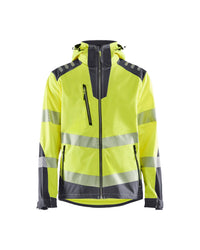 4491 Softshell jack High Vis - HIgh Vis Geel/Medium grijs