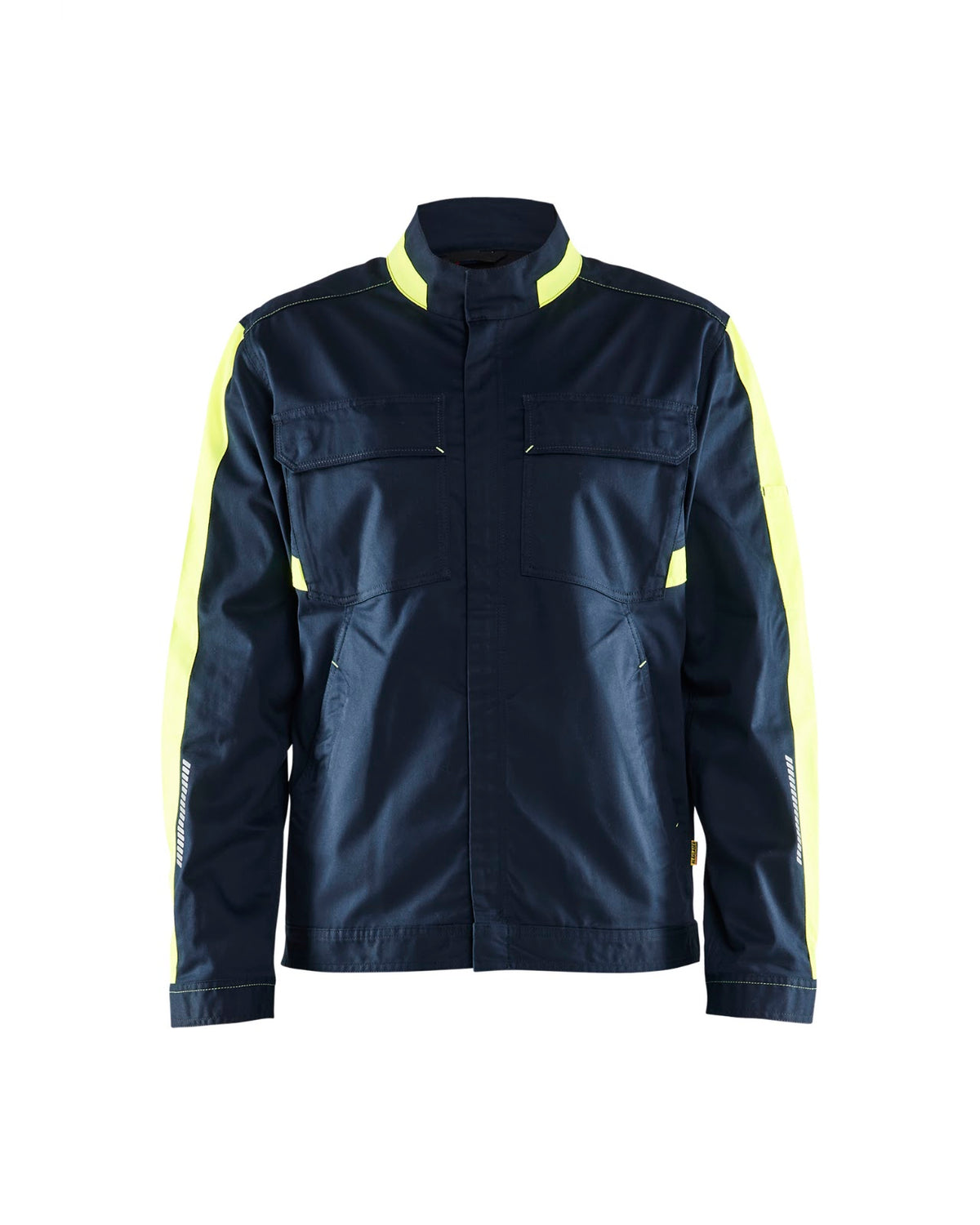 4444 Industrie jack stretch - Donker marineblauw/High Vis Geel