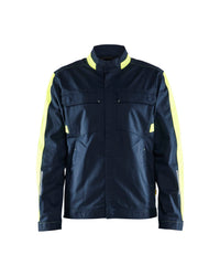 4444 Industrie jack stretch - Donker marineblauw/High Vis Geel
