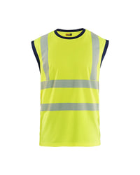 3575 Mouwloos onderhemd High Vis - High Vis Geel/Marineblauw
