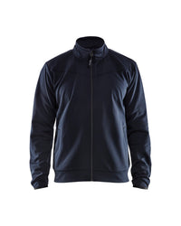 3362 Sweatshirt met rits - Donker marineblauw/Zwart