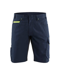 1499 Service Short - Donker marineblauw/High Vis Geel