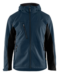 4753 Softshell jack - Donker marineblauw/Zwart