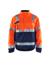 4862 Winterjas High Vis - High Vis Oranje/Marineblauw