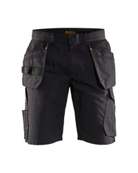 1494 Service short met gereedschapszakken - Zwart/High Vis Geel