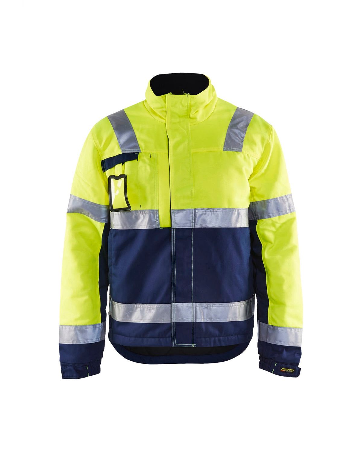 4862 Winterjas High Vis - High Vis Geel/Marineblauw