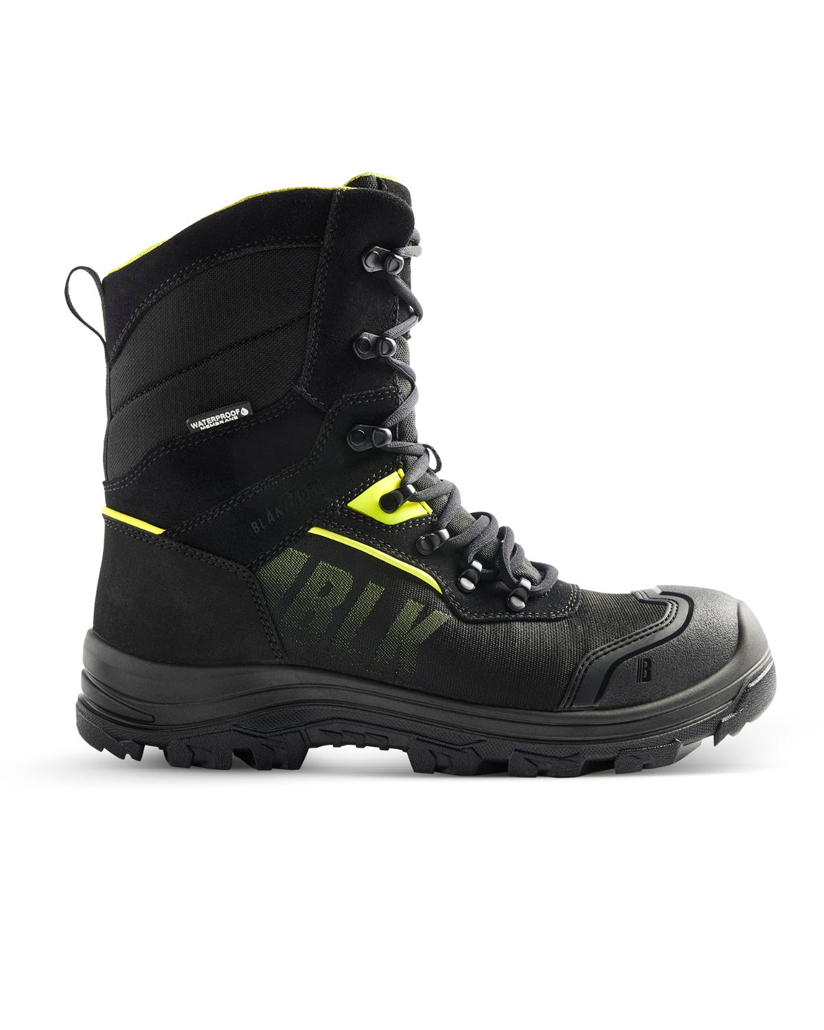 2490 STORM Hoge Winterschoen S7S Waterdicht - Zwart/High Vis Geel