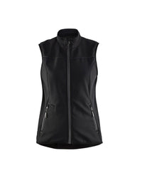 3851 Dames softshell bodywarmer - Zwart/Donkergrijs