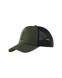 2098 STRIKER Trucker cap - Donker herfstgroen/Zwart