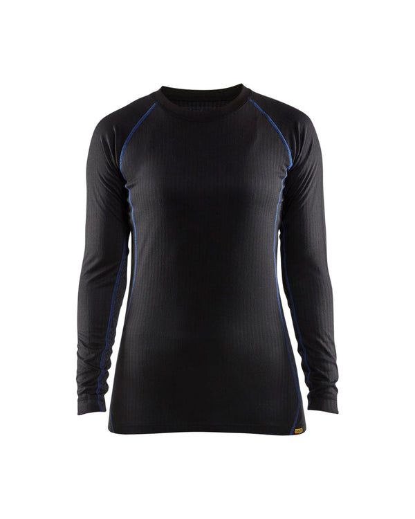 7202 Dames technische onderkledingset LIGHT - Zwart/Korenblauw