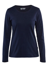 3301 Dames T-shirt lange mouwen - Marineblauw