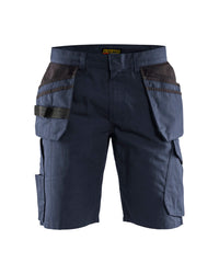 1494 Service short met gereedschapszakken - Donker marineblauw/Zwart