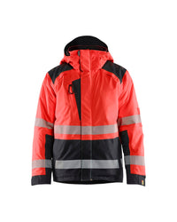 4455 Winterjas High Vis - High Vis Rood/Zwart