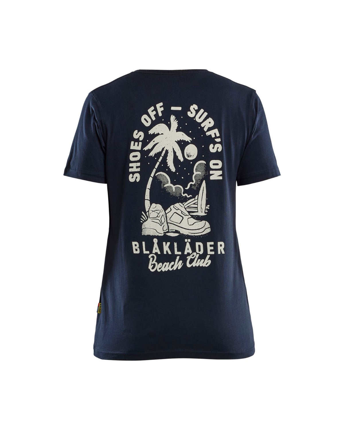 9417 Dames T-shirt Blåkläder Beach Club - Donker marineblauw
