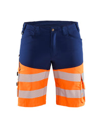 1541 High Vis Short met stretch - Marineblauw/Oranje