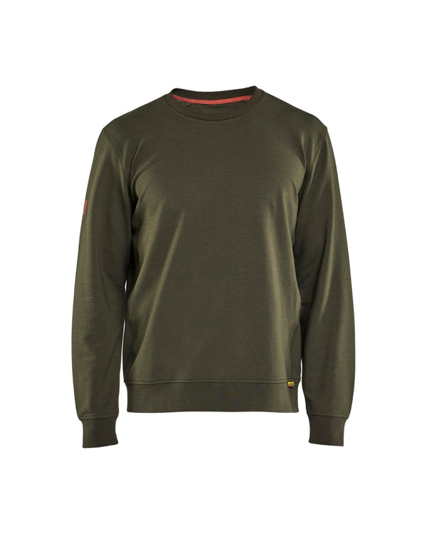 3596 Sweatshirt - Donker herfstgroen