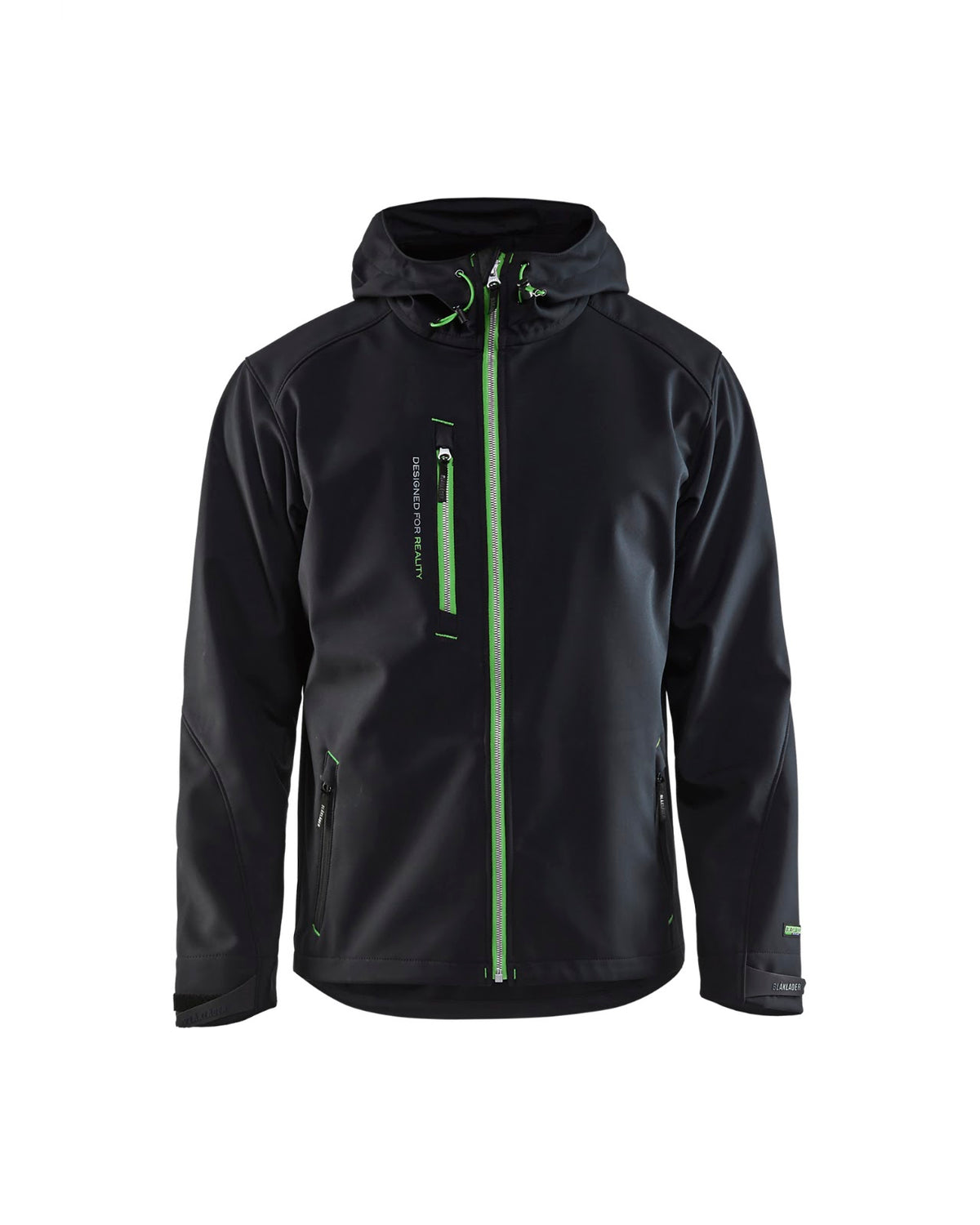 4949 Softshell Jack - Zwart/Groen