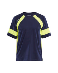 3523 T-shirt Visible - Marine/High Vis Geel