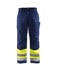 1862 High Vis winterwerkbroek - High Vis Geel/Marineblauw