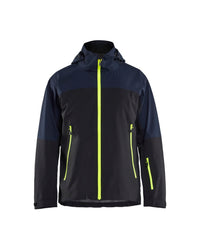 4980 STRIKER Shell Jack Stretch - Donker marineblauw/High Vis Geel
