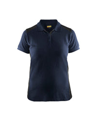 3390 Dames poloshirt - Donker marineblauw/Zwart